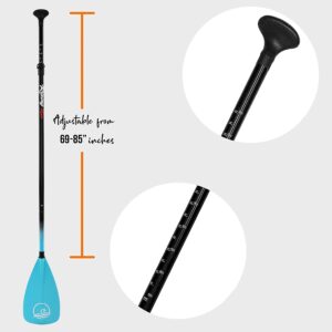 SereneLife Stand Up Paddle-Board Adjustable Paddle - Adjustable Water Paddle Oar for SLSUPB518 Rising Flow Inflatable SUP Stand Up Water Paddle-Board - SereneLife PRTSLSUPB518PDL