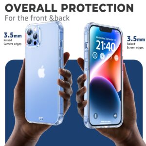 ORIbox iPhone 12 Pro Max Case Clear Matte Translucent Soft Edges Lightweight Shock Absorption Crystal Design Anti-Fingerprint