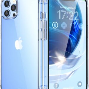 ORIbox iPhone 12 Pro Max Case Clear Matte Translucent Soft Edges Lightweight Shock Absorption Crystal Design Anti-Fingerprint