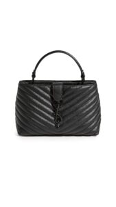 rebecca minkoff edie top handle satchel, black/black