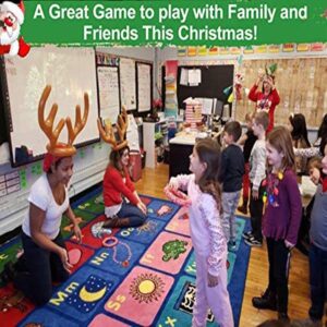 4 Pack Inflatable Antler Ring Games, Reindeer Ring Stocking Stuffers for Christmas Party Games Funny Gifts Kids Adults Outdoor Indoor Favors