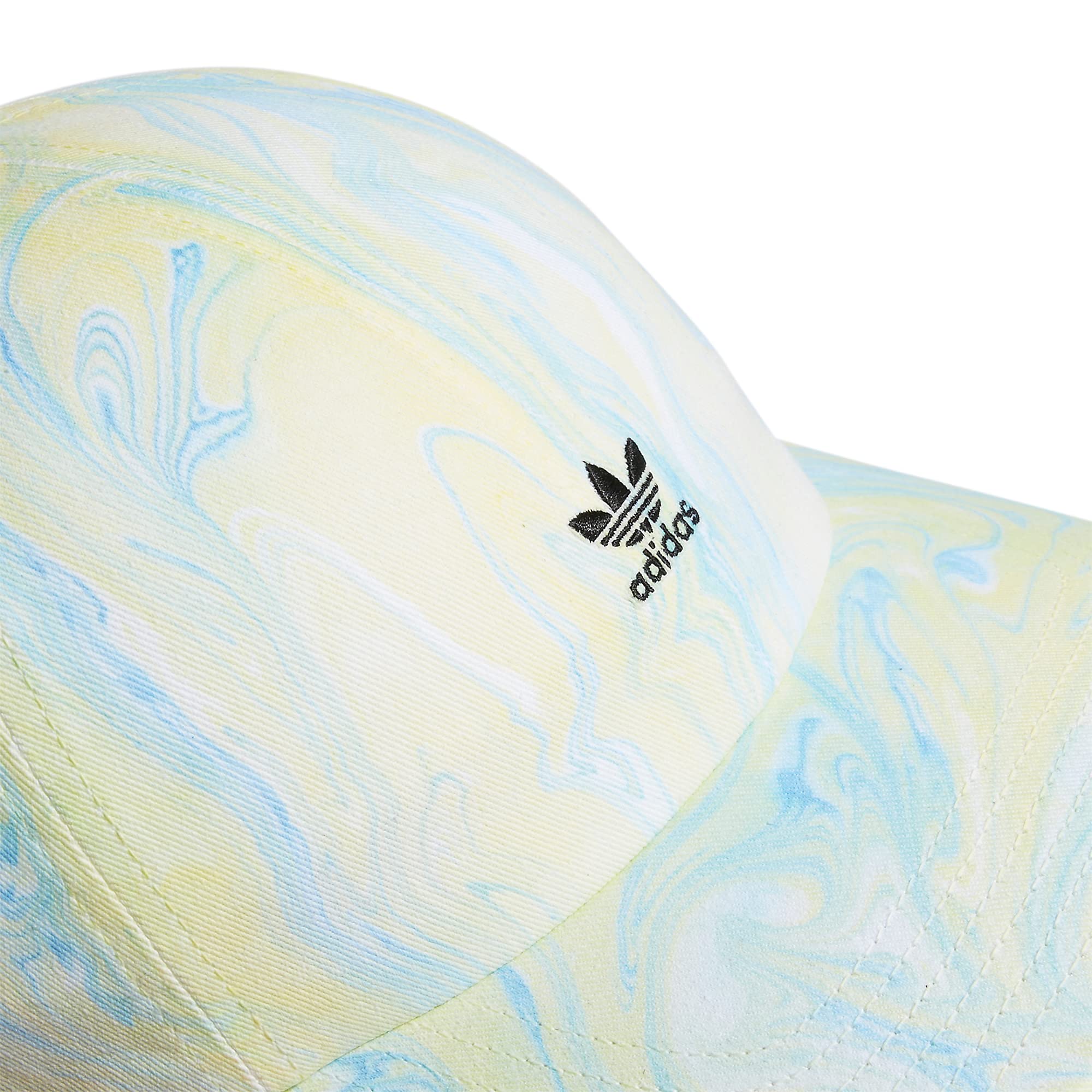 adidas Originals Women's Mini Logo Relaxed Adjustable Cap, Ambient Sky Blue/Pulse Yellow/Black, One Size