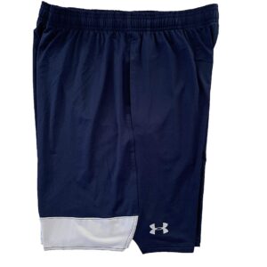 Under Armour Men's Raid 10-Inch Shorts (Medium, Navy/Gray)