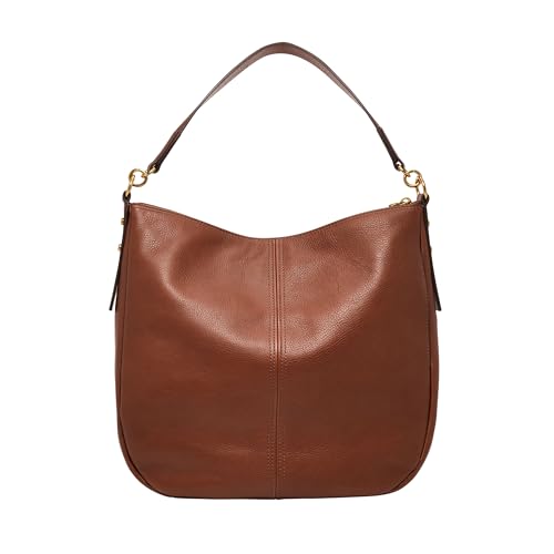 Fossil Women's Jolie Leather Hobo Purse Handbag, Brown (Model: ZB1434200)