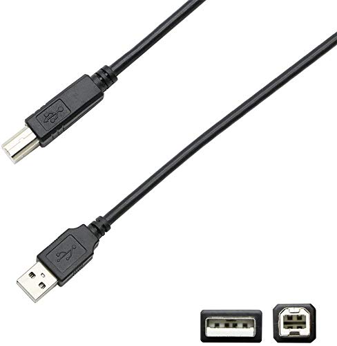 DJ Controller USB Cable USB 2.0 Cord Compatible for Pioneer DJ DDJSB3,DDJ-400,DDJ-SX3,DDJ-800,DDJ-SR2,DDJSR,DDJRR,DDJ200,DDJ1000SRT,DDJ-WeGO4-K,XDJ-RX2,DDJ-200