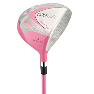 Golf Girl Junior Girls Golf Set V3 with Pink Clubs and Bag, Ages 4-7 (Up to 4' 6), Left Hand