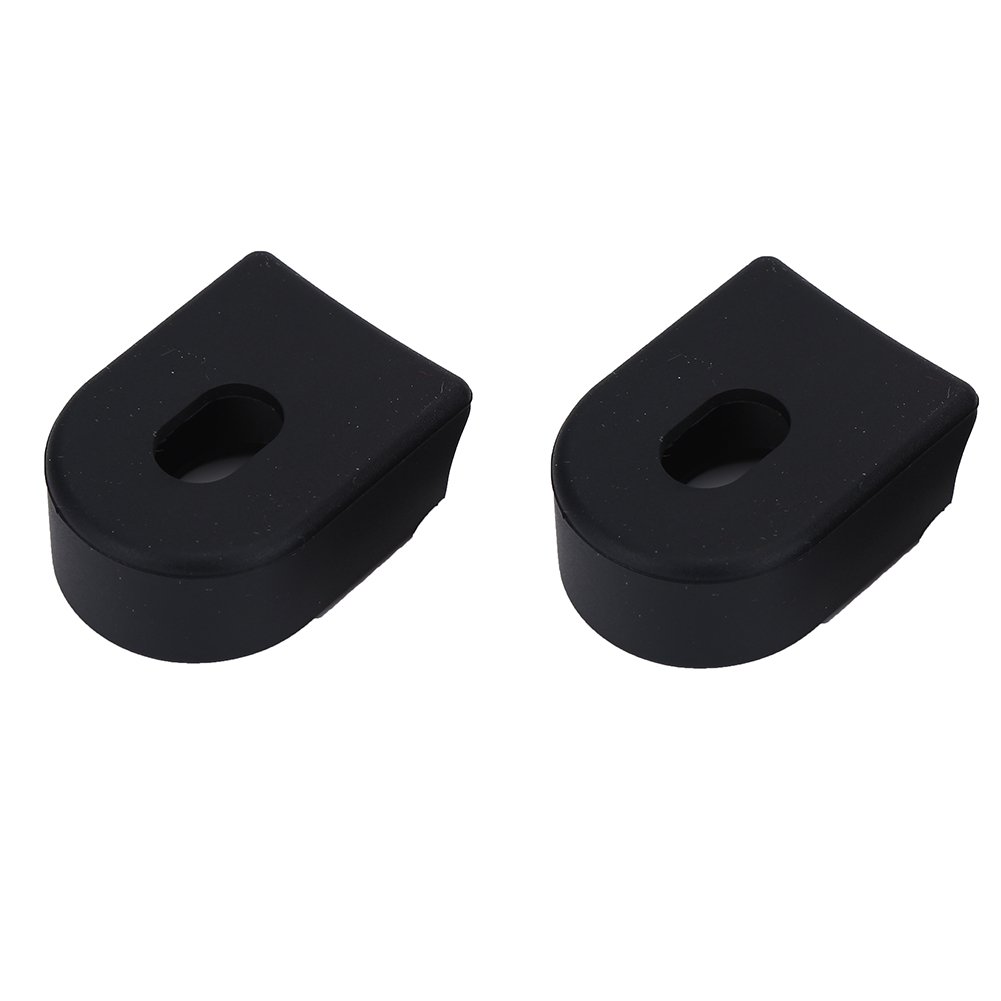 1 Pair Crank Boot Protectors, Silicone Crank Arm Boots for Mountain Bike Road Bike(Black)