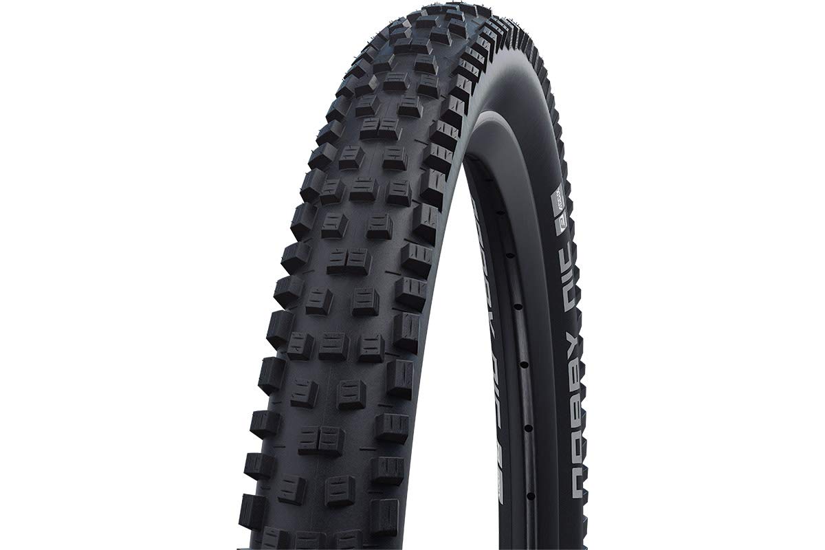 Schwalbe - Nobby Nic All MTB, Touring and Enduro Tubeless Folding Bike Tire | 27.5 x 2.8 | Performance Line, RaceGuard, Addix, Double Defense | Black