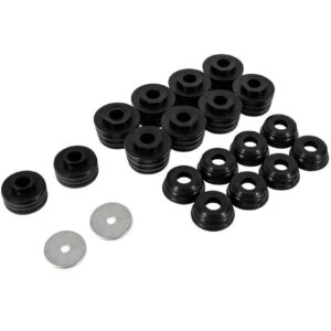 DEF KF04050BK Polyurethane Body Mount Bushing Kit Replacement for F250 F350 2WD/4WD 1999-2018 (Black)