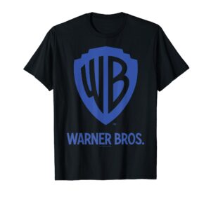 warner brothers wb blue logo t-shirt