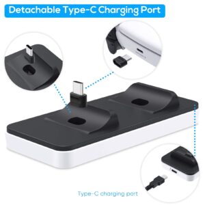 FASTSNAIL Charging Dock for PS5 Controller, Charging Station Charger Stand for PS5 Wireless Controller with Type-C Charging Cable