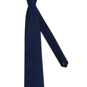 GUSLESON Classic Men's Wedding Ties for Men Silk Navy Blue Tie Solid 8cm Necktie (0791-03)