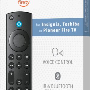 Insignia - Fire TV Replacement Remote for Insignia and Toshiba - Black