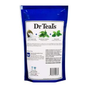 Dr. Teal's Pure Epsom Salt Vapor Bath Soaking Solution Gift Set (2 Pack, 2lbs ea.) - Menthol, Camphor, & Spearmint Essential Oils Help Open Up Sinuses and Clear the Mind During Cold and Allergy Season