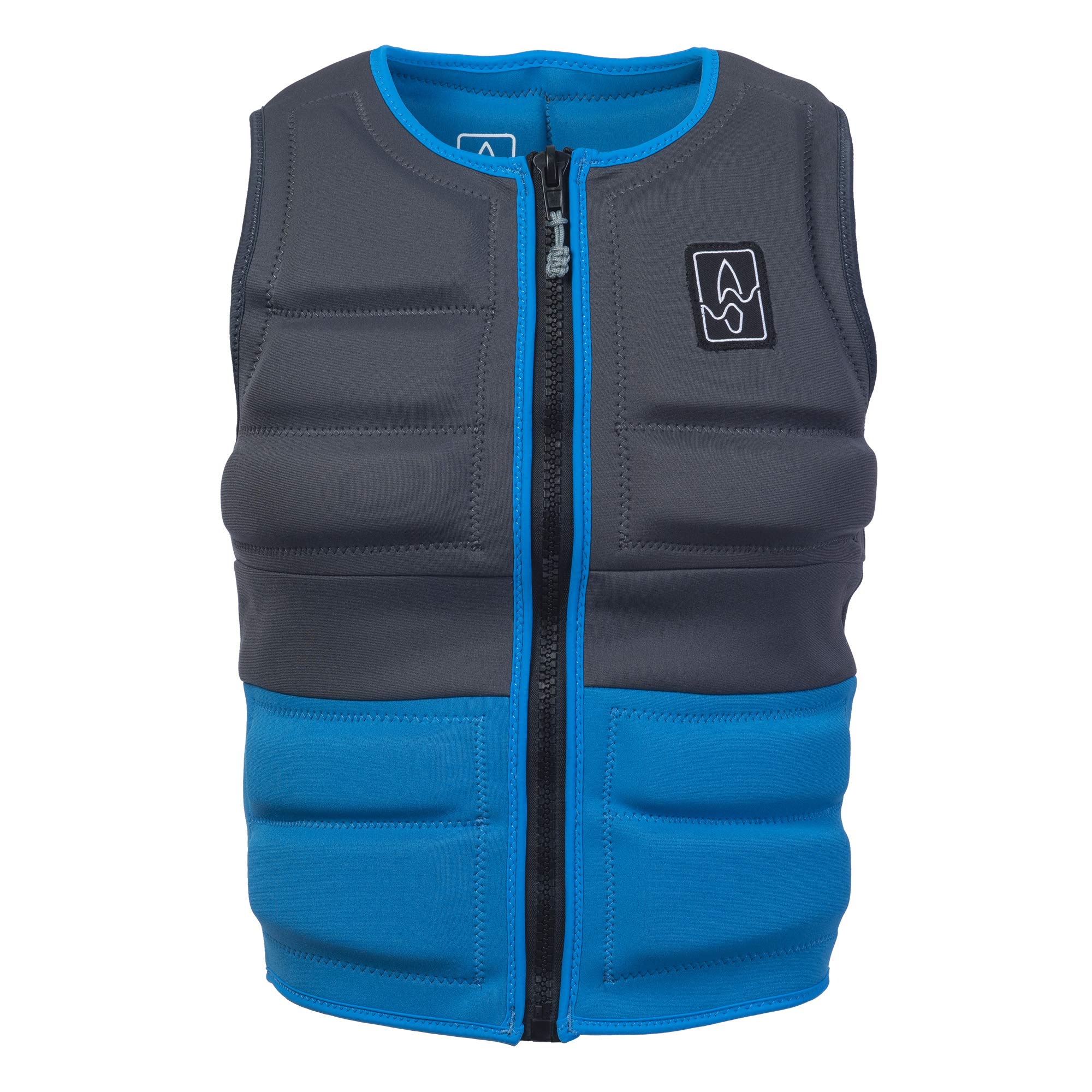 Mens Neoprene Wakesurf Comp Vest - Designed Exclusively for Wake Surfing, but Great for All Other Watersports Activities! (Cobalt, Small)