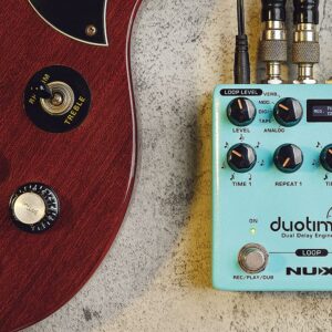 Nux NDD-6 Duotime Dual Delay Effects Pedal,Cyan