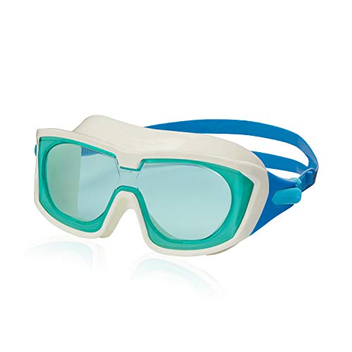 Speedo Unisex-Child Swim Goggles Proview Mask White/Jade, One Size