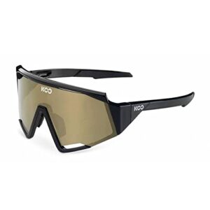 KOO Spectro Sunglasses I Performance Eyewear for Road, Triathlete & Cyclocross Sports - Black Bronze