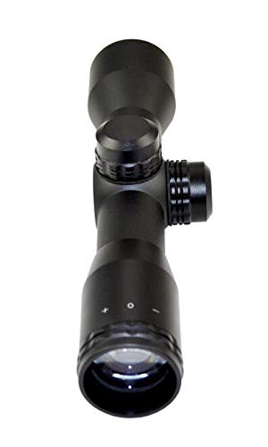 DB TAC INC 4X32 Compact Scope with Mil-Dot Reticle and 1" Picatinny Scope Rings