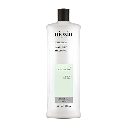 Nioxin Scalp Relief Cleansing Shampoo - Shampoo for Sensitive Scalp, 33.8 fl oz (Packaging May Vary)