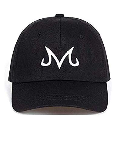 ZJ M Embroidered Dad Hat Majin Buu Dad Hat Snapback Cap Cotton Washed Baseball Cap for Men Women Hip Hop Dad Hat Golf caps (White)