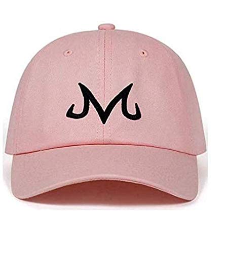 ZJ M Embroidered Dad Hat Majin Buu Dad Hat Snapback Cap Cotton Washed Baseball Cap for Men Women Hip Hop Dad Hat Golf caps (White)