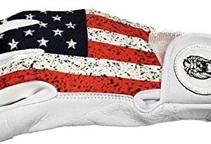 PGX Gloves USA Flag Golf Glove Perfect Grip for Men and Women Comfort Soft Synthetic Leather (Right Hand Small)