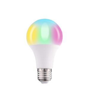 gabba goods rainbow color changing light bulb 5w, 450 brightness lumens, 16 color modes, fits standard e26/e27 base