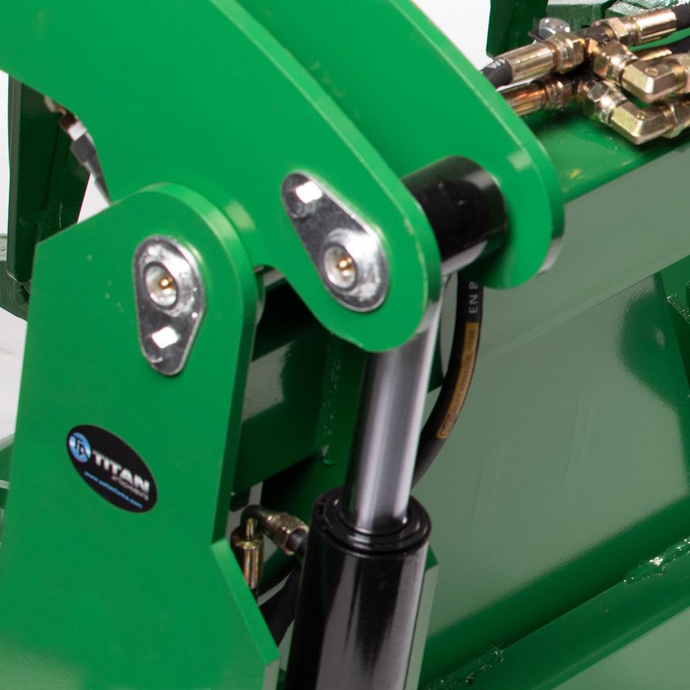 Titan Attachments 72-in HD Grapple Rake Attachment Fits John Deere Tractors with Global Euro