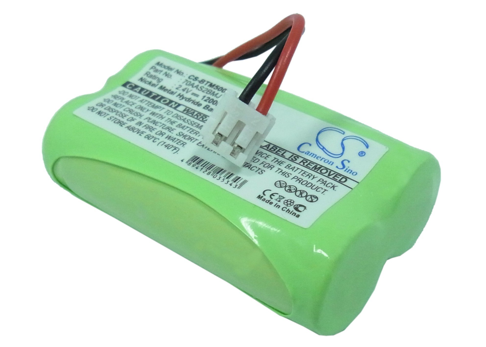 Estry 2.4V Battery Replacement for Binatone Big Button Combi MD500 Micro DECT kompatibel Micro DECT MD-500 1200mAh