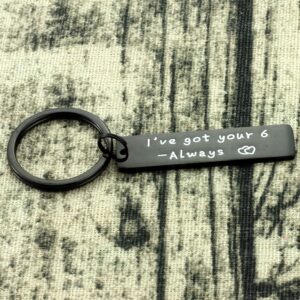 Kivosliviz Officer Gifts Keychain I Got Your 6 Police Wife Keychain Law Enforcement Gifts for Him Police Keychain for Boyfriend Police Officer Keychain