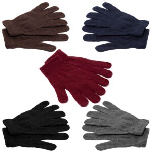 Moda West 72-Pack Gloves, Scarves, and Beanies - Wholesale Unisex Winter Accessories - Bulk 24 Glove Pairs, 24 Scarves, 24 Beanies