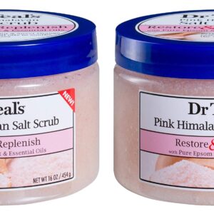 Dr Teal's Epsom Salt Body Scrub 2-pack, Pink Himalayan