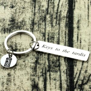 Kivosliviz Dr Who Gifts Doctor Who Keychain Doctor Who Key Ring Doctor Who Jewelry Dr Who Merchandise