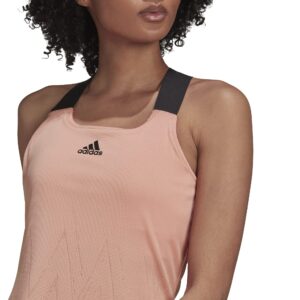 adidas Women's Tennis Tank Primeblue Aeroknit, Ambient Blush, Medium