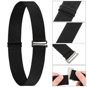 SATINIOR 3 Pieces elastic belt for women Elastic Waist Belt Invisible No Show Belt Adjustable Stretch Free-Buckle Belt for Jeans Pants Dresses Skirts