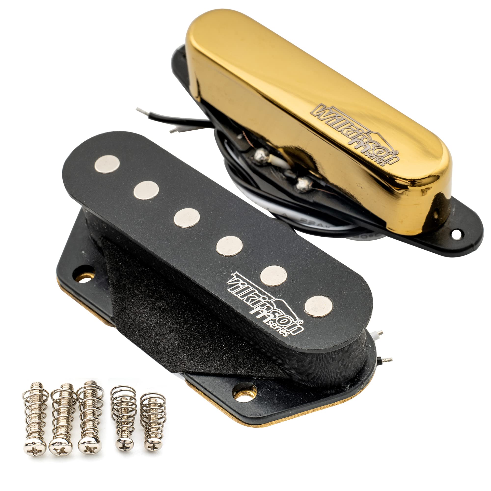 Wilkinson Low Gauss Nashville Sound Ceramic Guitar Single Coil Telecaster Pickups Set for Tele Style Electric Guitar