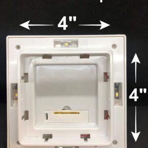 RELIGHTABLE Solar (12-Pack) Low Profile Black/White Will Fit 3.5"X3.5" and 4"x4" Post Deck Cap Fence LED Light (White)