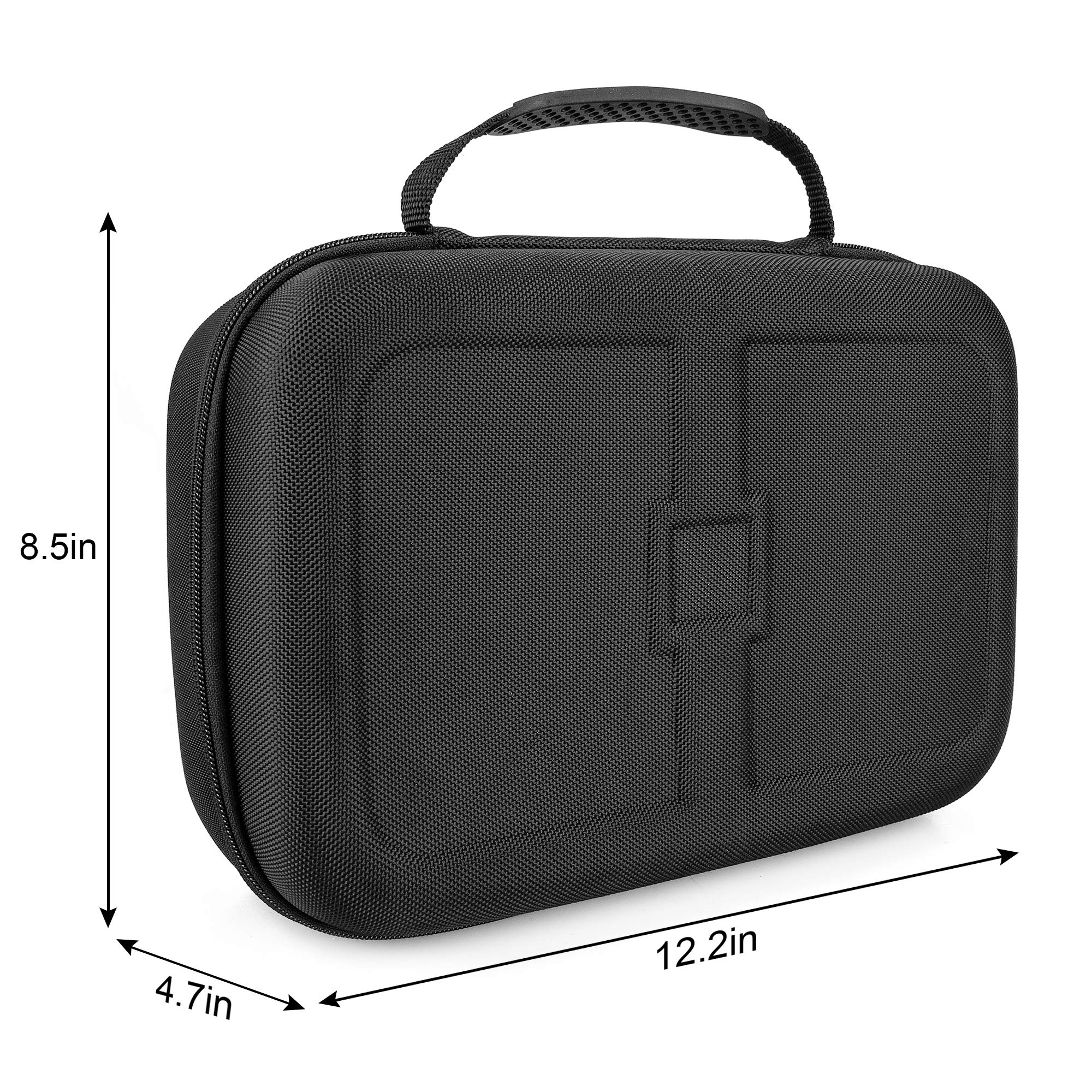 LP Carrying Case Compatible with Nintendo Switch, OLED and Switch Lite, Portable Travel All Protective Hard Messenger Black Bag Soft Lining 18 Games for Switch Console Pro Controller & Accessories