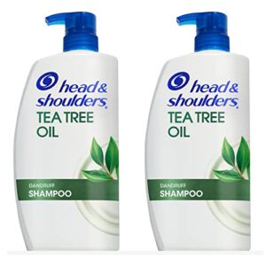 head & shoulders tea tree anti-dandruff shampoo, 32.1 fl oz each, twin pack