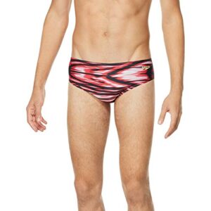 speedo men's swimsuit brief prolt printed team colors