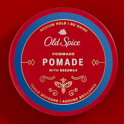 Old Spice Hair Styling Pomade for Men, Medium Hold No Shine 2.22 Fl Oz Each, Twin Pack