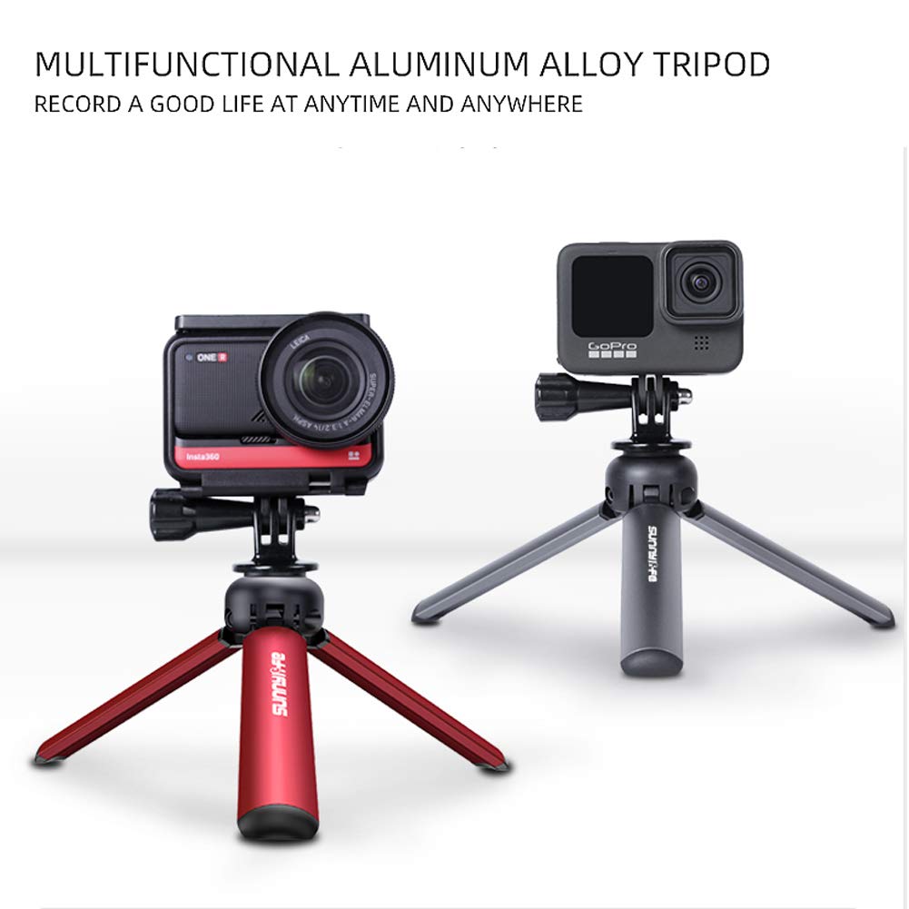 Darkhorse Multifunctional Lightweight Aluminun Alloy Desktop Tripod for osmo Pocket 2 Action Camera (Mini, Titanium)