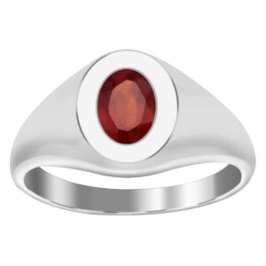 Shine Jewel Red Blood Garnet Solitaire Ring 925 Sterling Silver Dainty Stacking Ring (8)