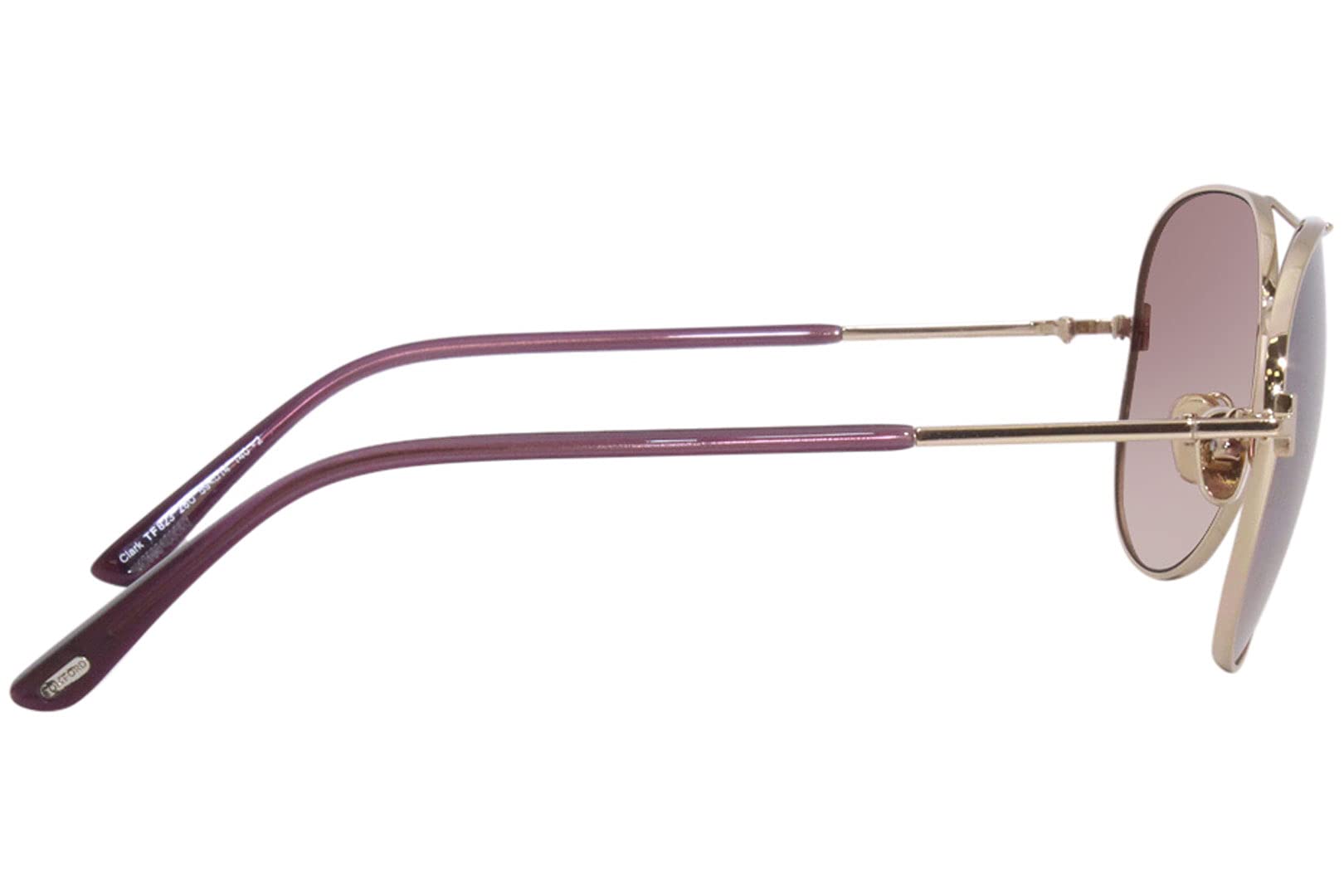 Tom Ford CLARK FT 0823 Shiny Rose Gold/Burgundy 59/14/140 unisex Sunglasses