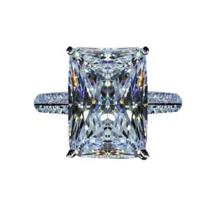 ctdfjryff luxury full diamond inlaid oversized 6 carat rectangular 3a zircon engagement ring for women (7)