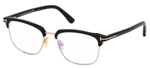 tom ford ft 5683-b blue block shiny black 54/18/145 men eyewear frame