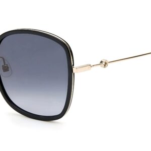 Kate Spade New York Women's Paola/G/S Square Sunglasses, Black, 59mm, 18mm