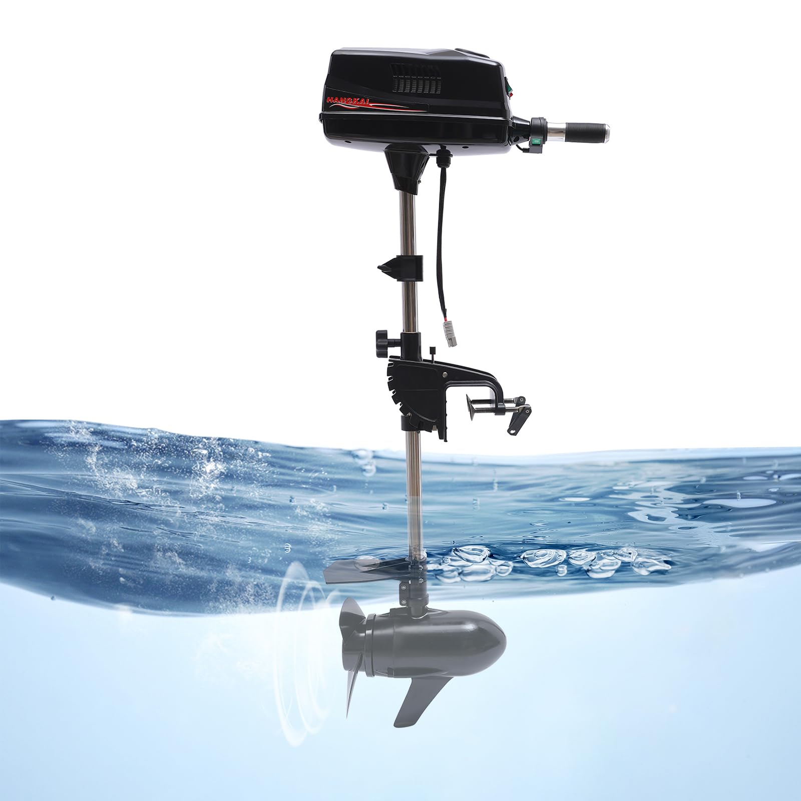 Outboard Motor 2200W 8HP 48V Electric Brushless Outboard Motor Inflatable Fishing Boat Engine Outboard Motor Water-Cooled CDI System