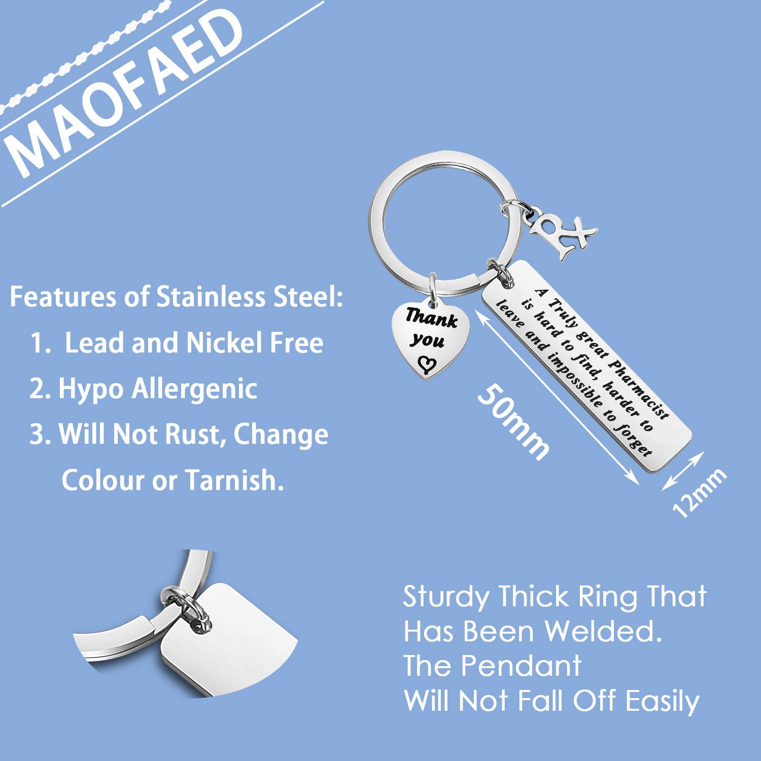 MAOFAED Pharmacist Keychain A Truly Great Pharmacist is Hard to Find Keychin Pharmacist Appreciation Gift Pharmacist Retirement Gift (truly great pharmacist)